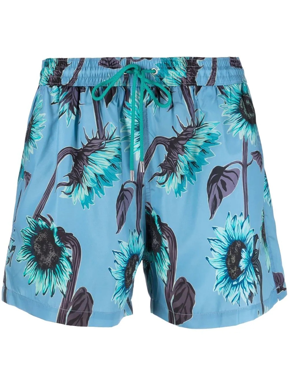 Sunflower-print swim shorts - 1