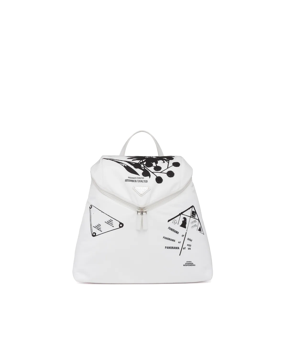 Prada Signaux printed nylon backpack - 1