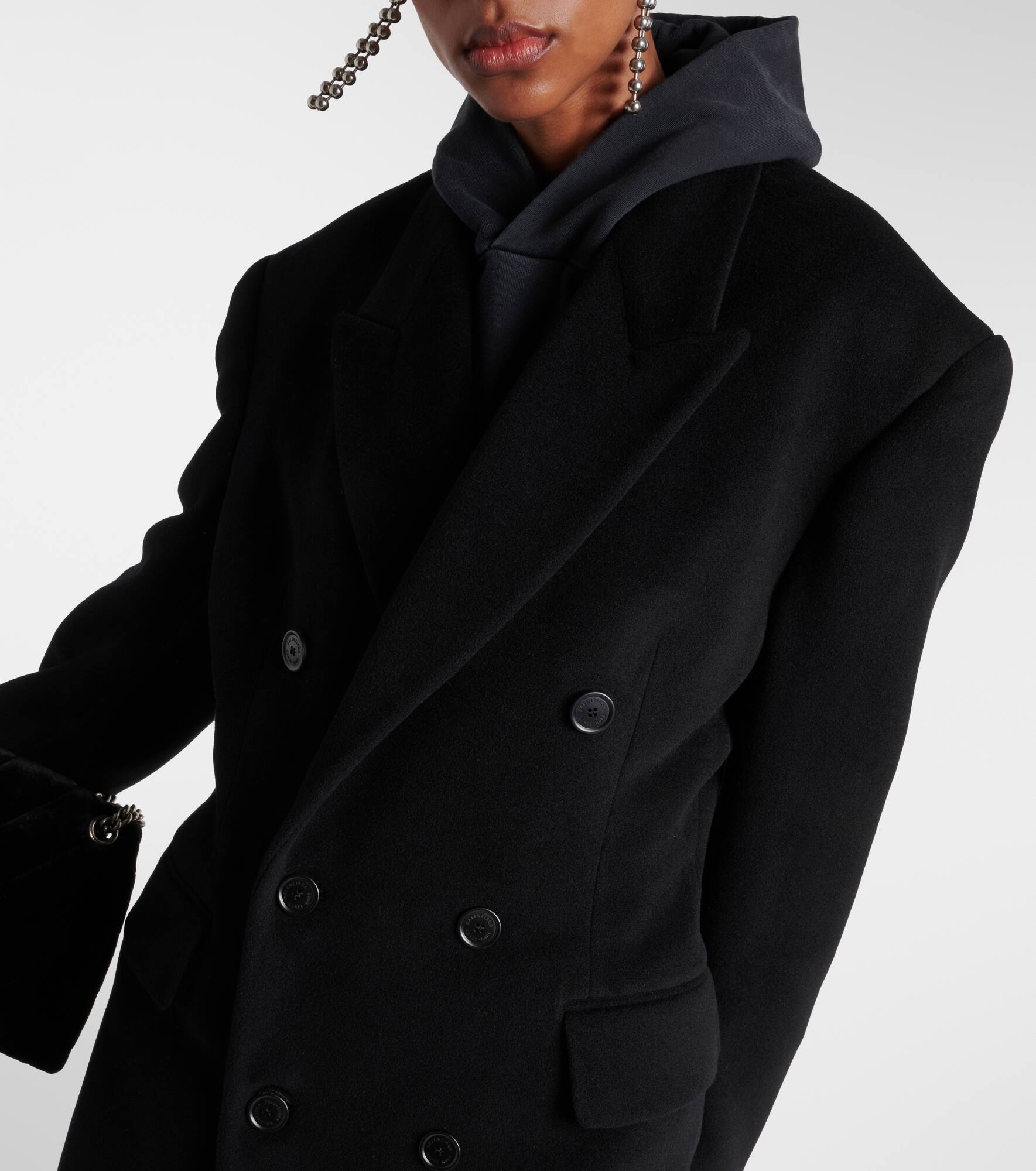 Cinched cashmere and wool coat - 4
