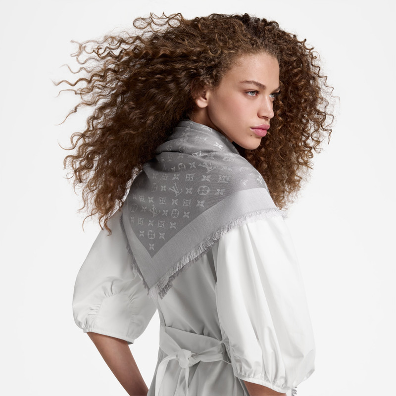 Monogram Denim Shawl 5