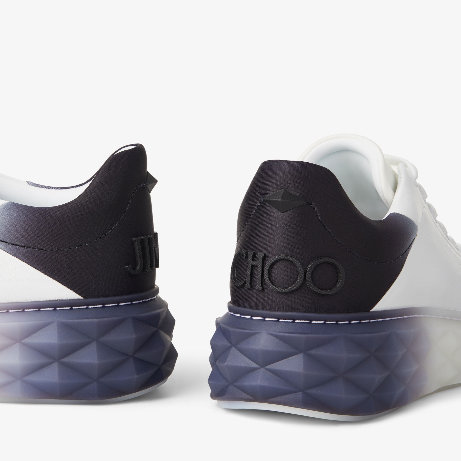 Diamond Maxi/f Ii
White and Black Leather Trainers with Platform Sole - 3