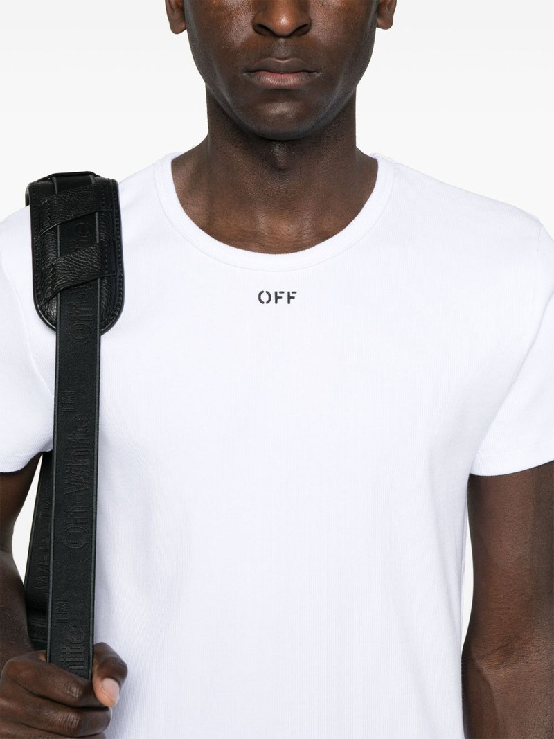 Off-stamp ribbed T-shirt 4