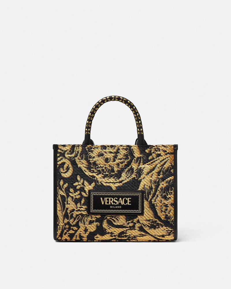 Barocco Athena Raffia Small Tote Bag 1