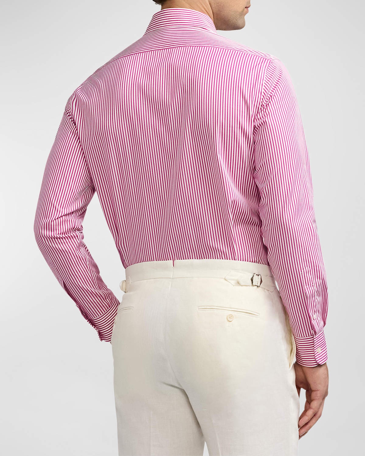 Men's Bengal Stripe Poplin Sport Shirt - 4