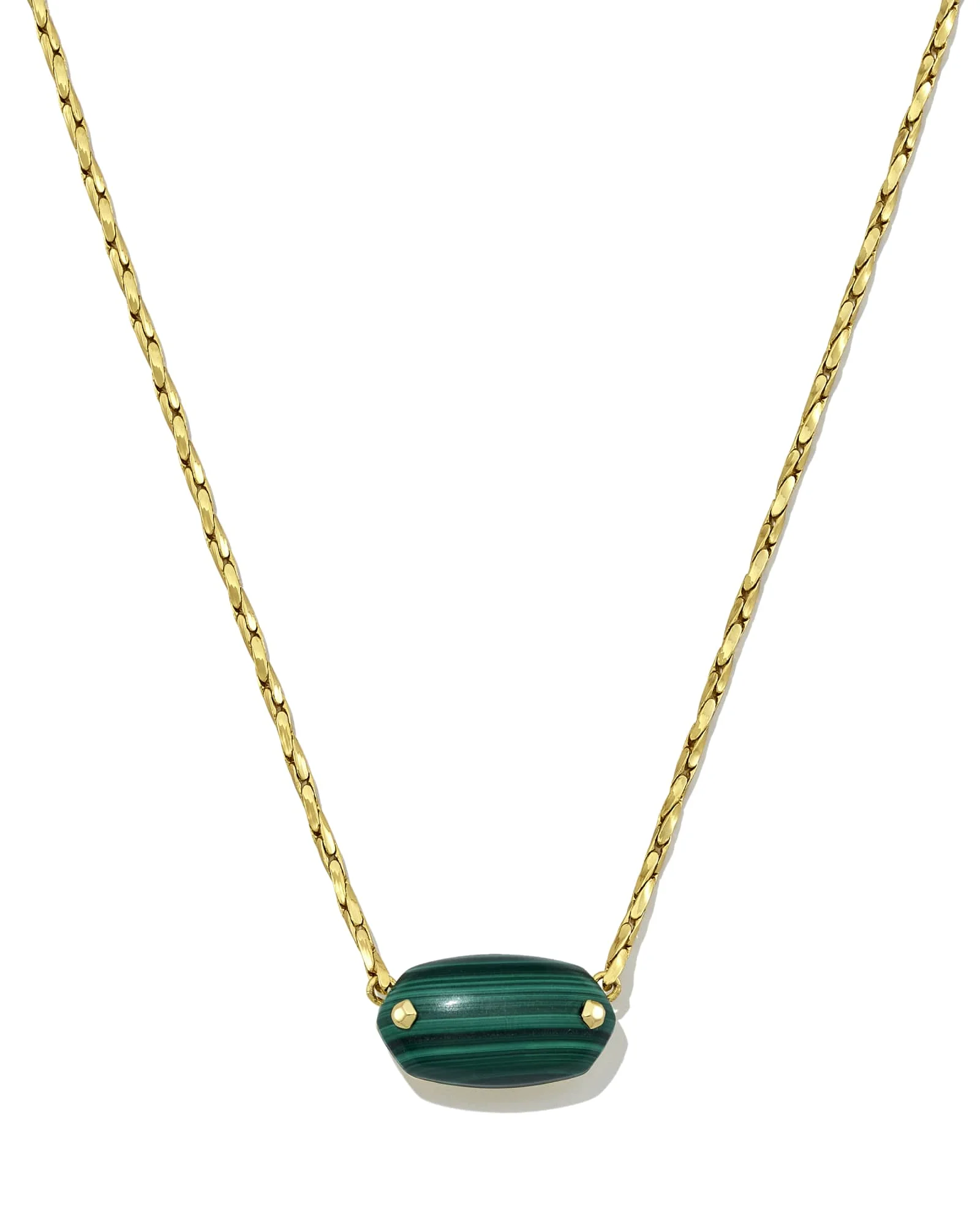 Elisa Riveted Gold Short Pendant Necklace - 1