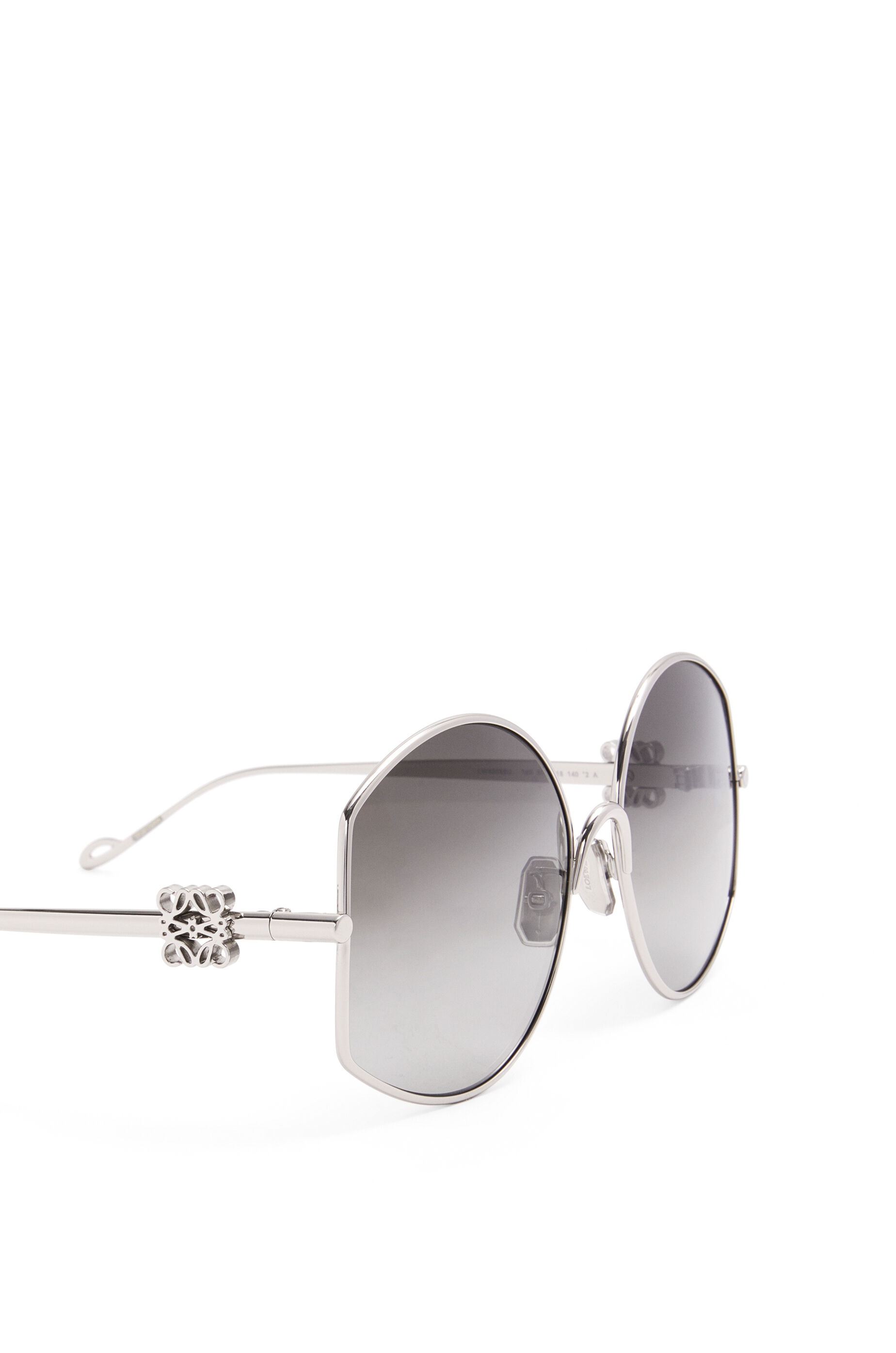 Oversize sunglasses in metal - 4