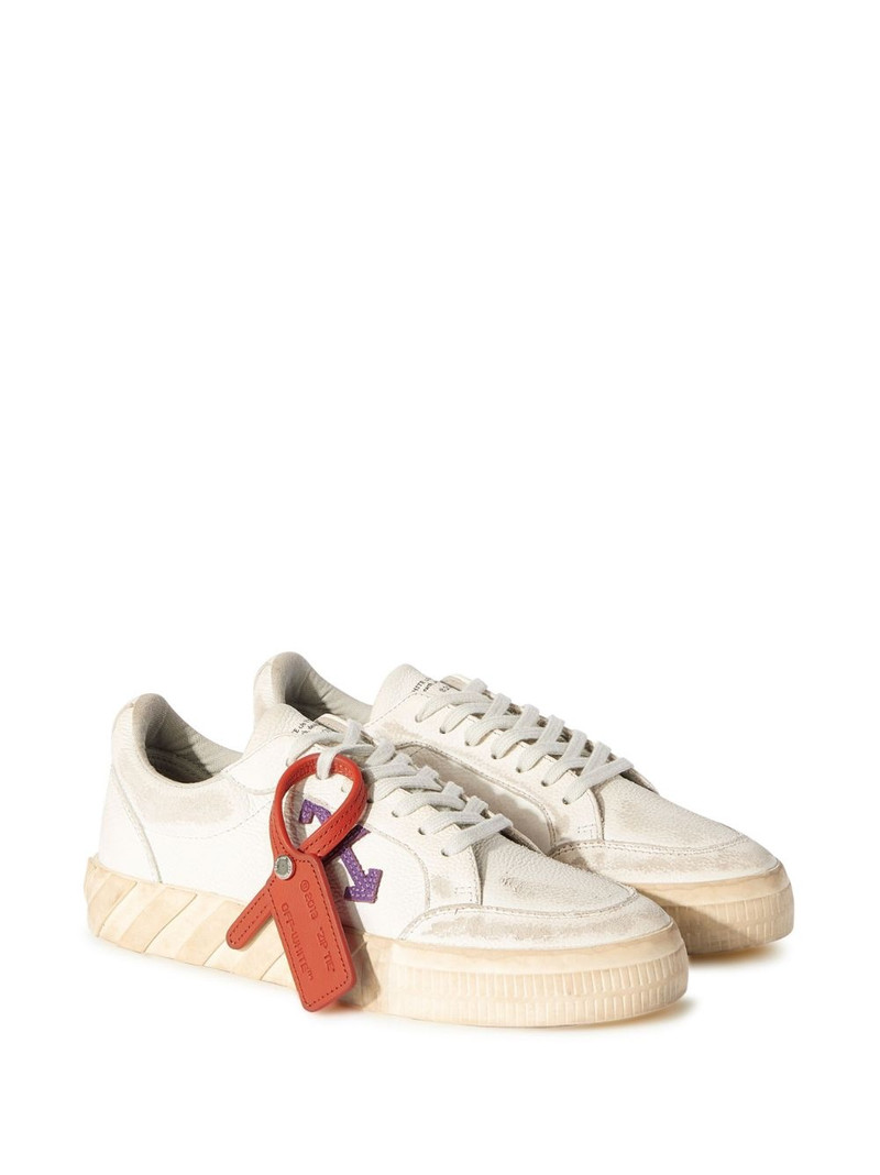 Off-White Vulcanized distressed low-top sneakers outlook