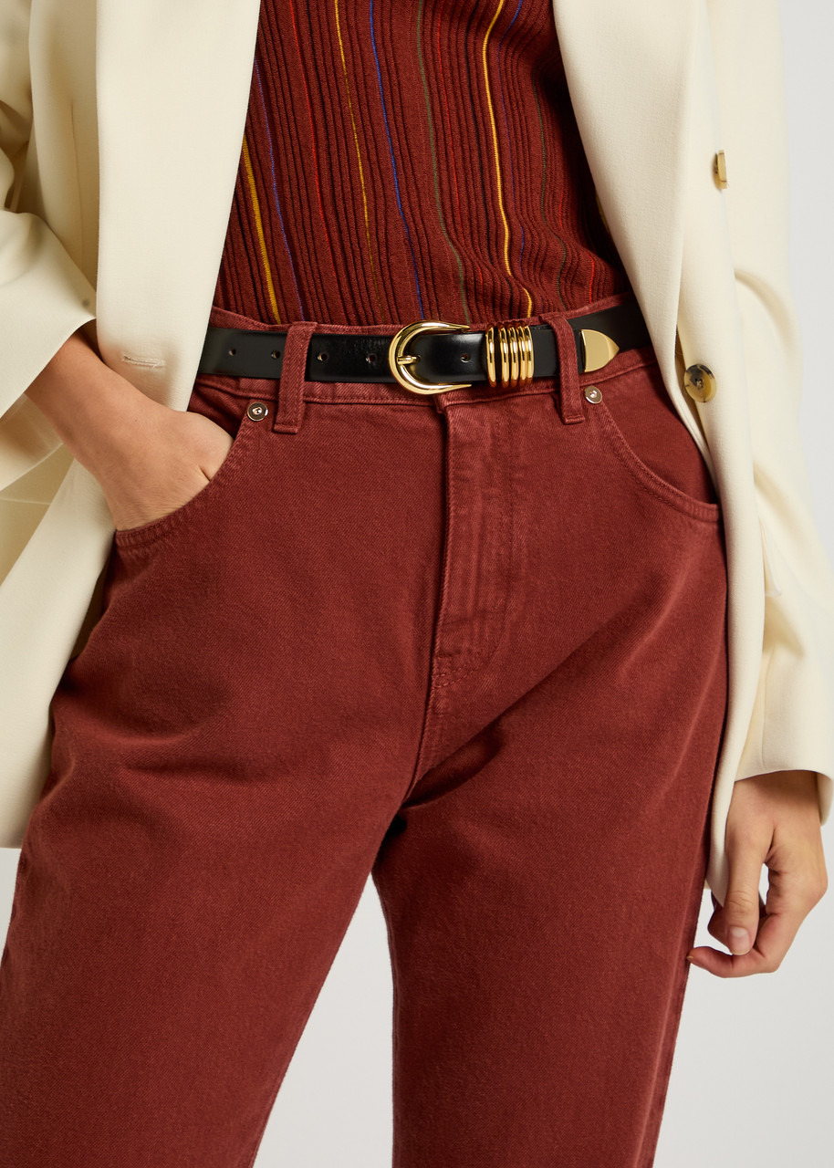 Dehanche Hollyhock Leather Belt - 2