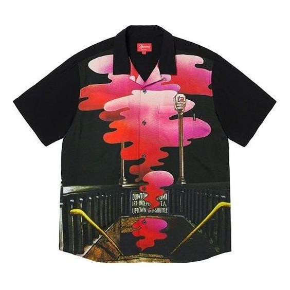 Supreme The Velvet Underground Rayon S/S Shirt 'Black' SUP-FW19-449 - 1