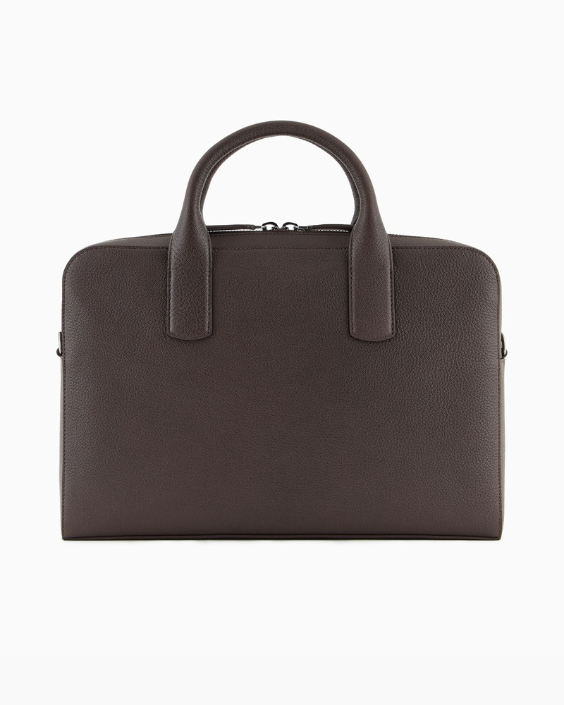 PEBBLED LEATHER BRIEFCASE 3