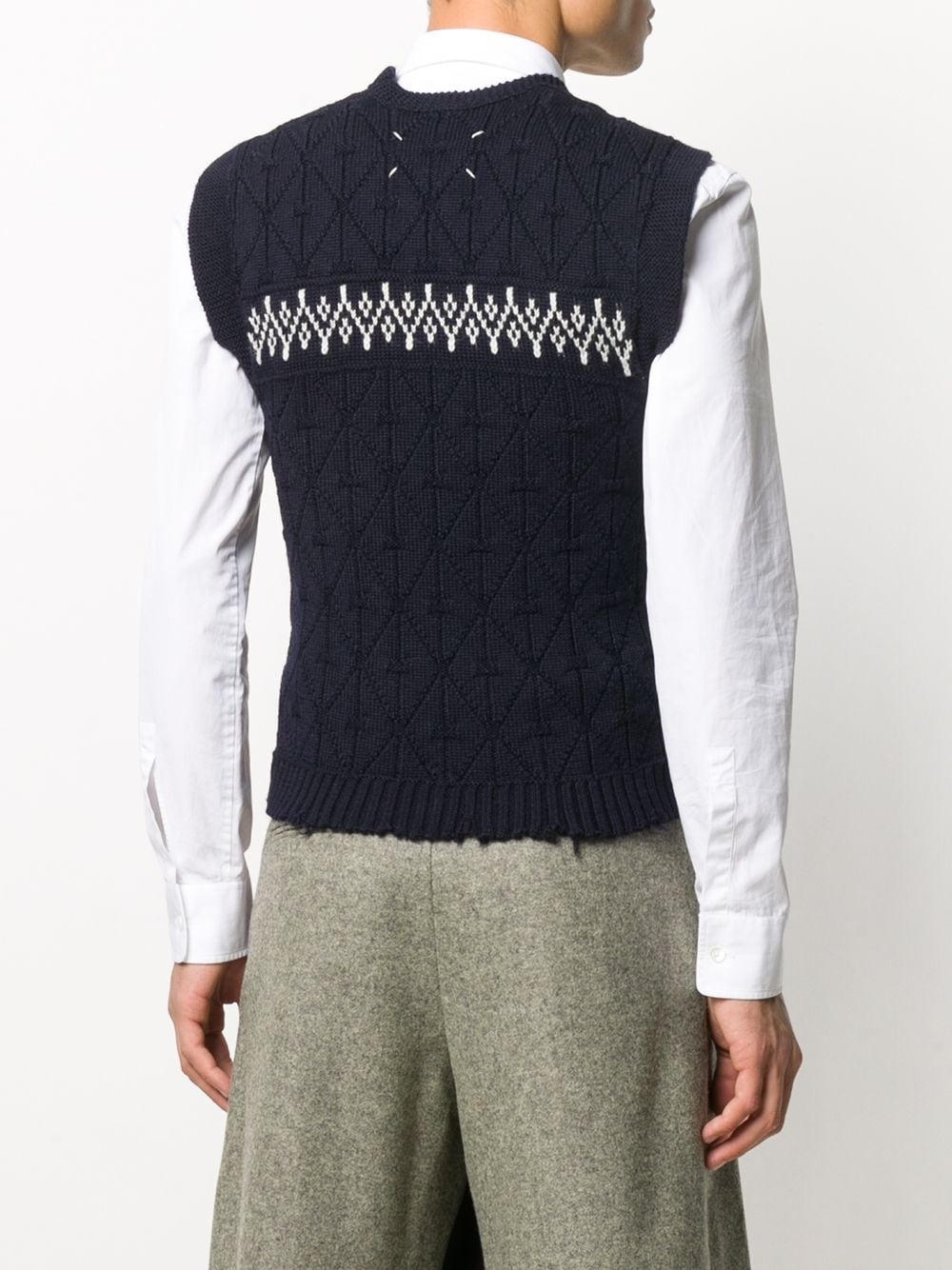 wool sweater vest - 4