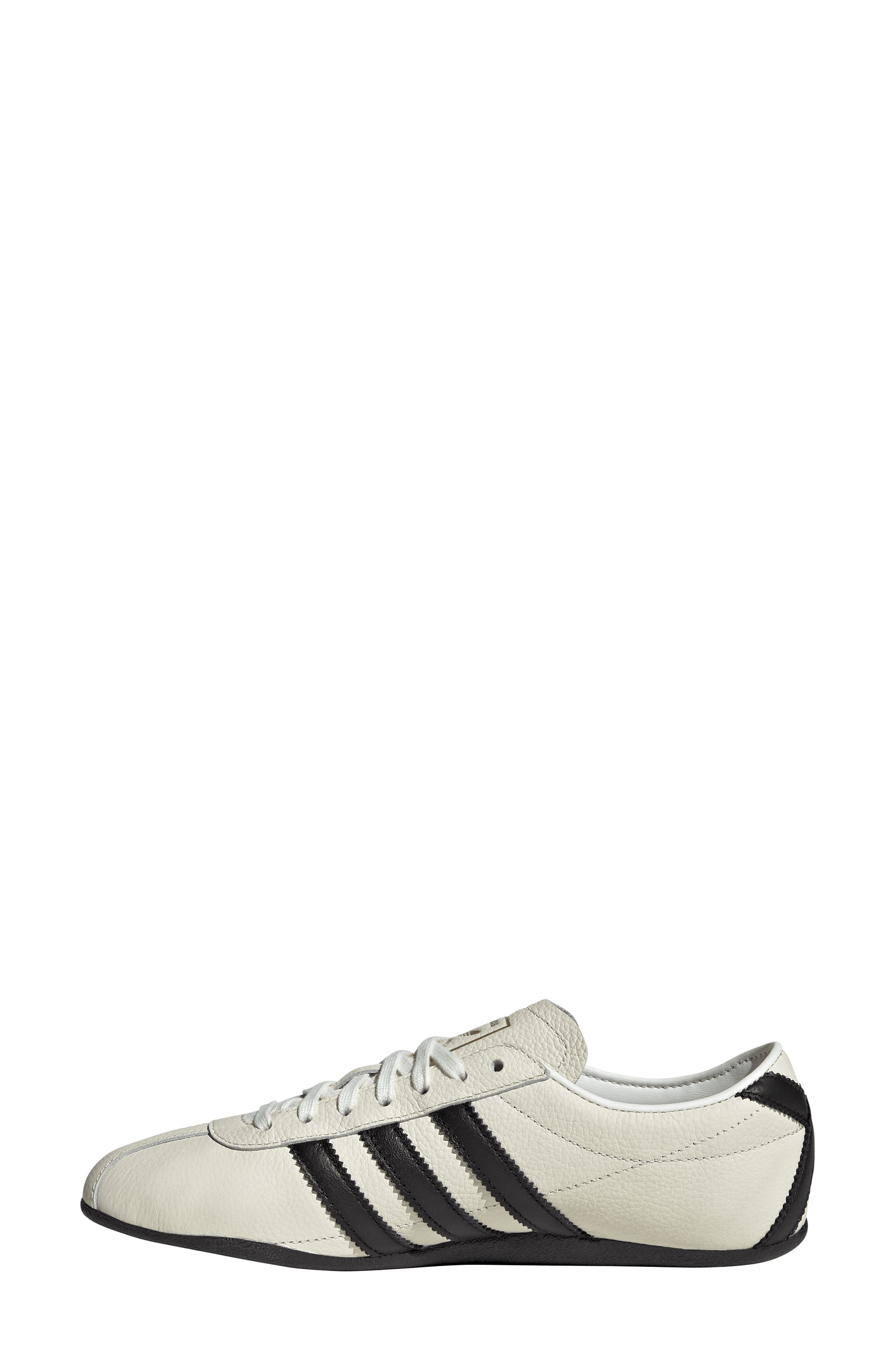 adidas Tokyo Low Top Suede Sneaker in Off White/Black/Gold at Nordstrom - 6