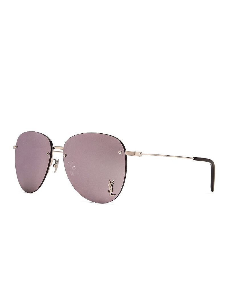 SAINT LAURENT Metal Pilot Sunglasses outlook