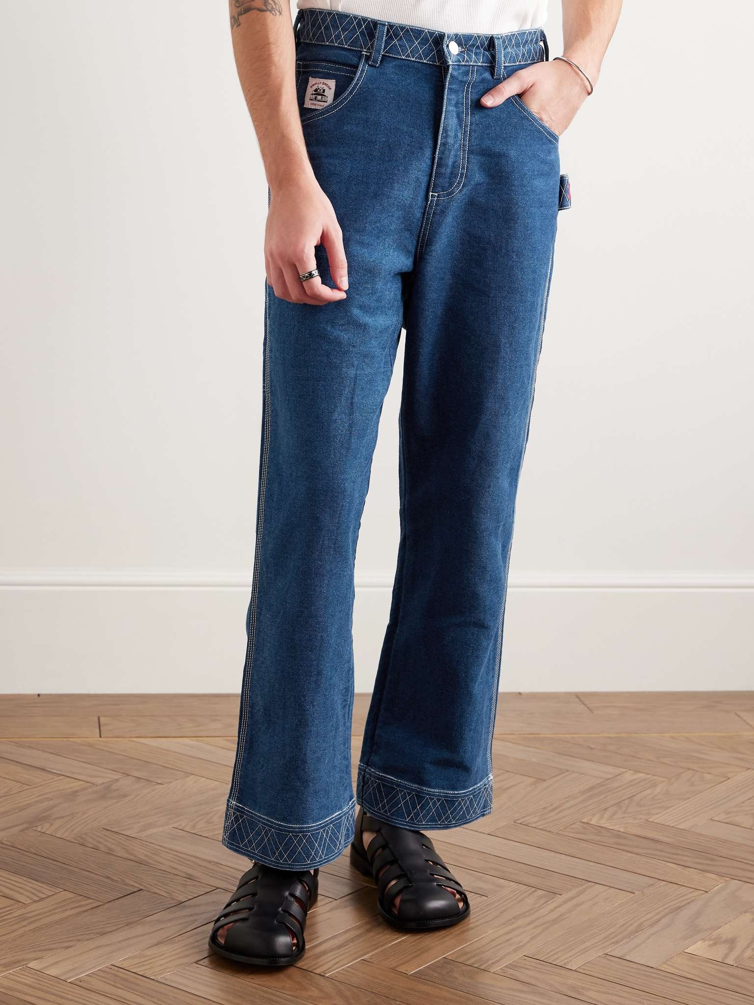 Knolly Brook Straight-Leg Embroidered Jeans - 4