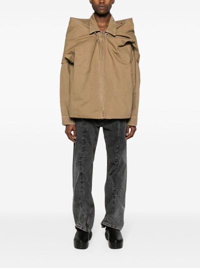 Y/Project detachable-panel hooded jacket outlook