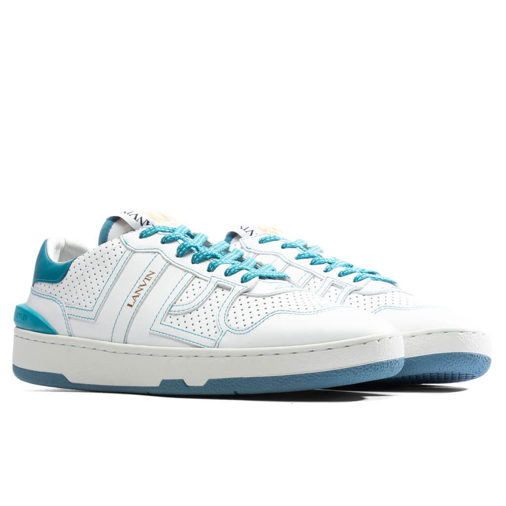 CLAY LOW TOP SNEAKERS - WHITE/BLUE - 2