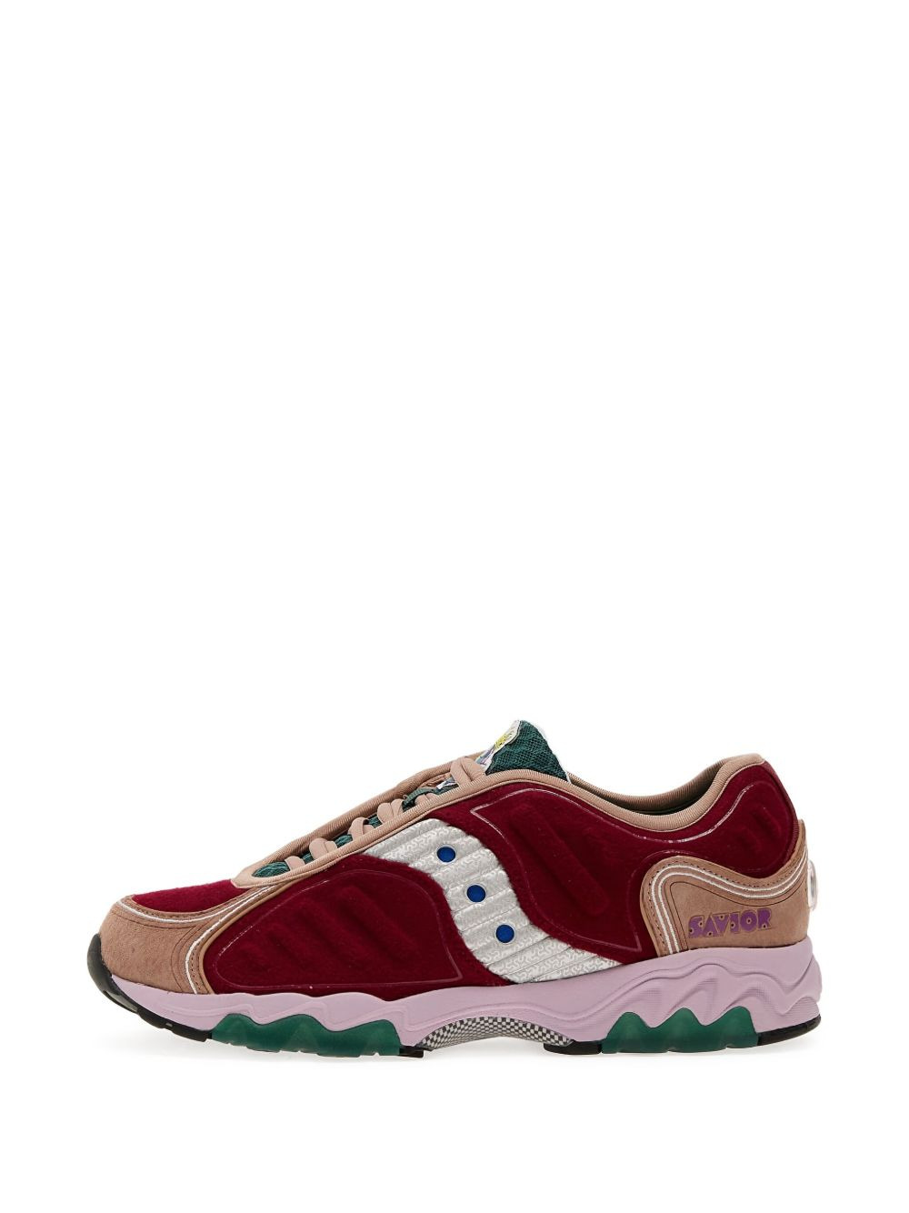 x Jae Tips Matrix "Burgundy/Tan/Multicolour" sneakers - 4