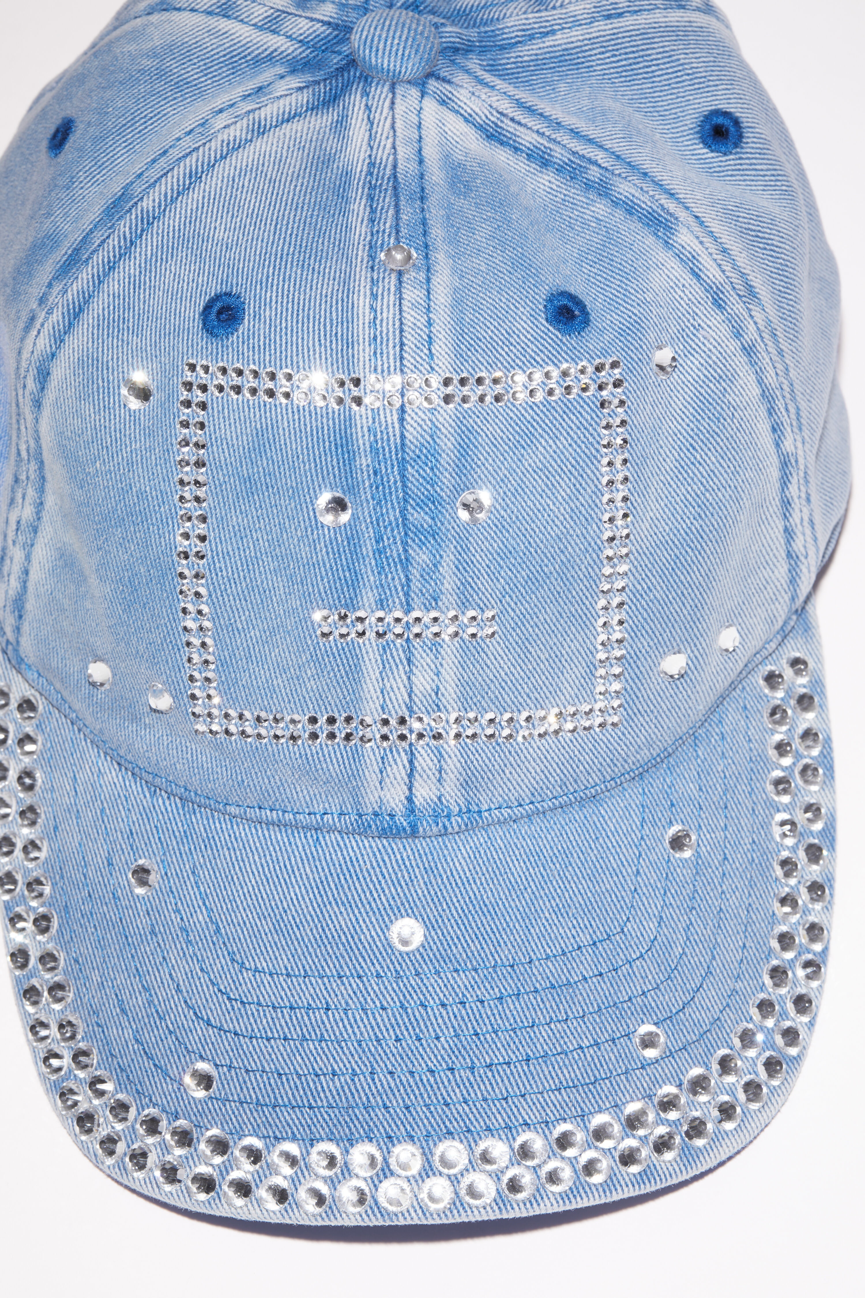 Crystal face logo cap - Electric blue - 5