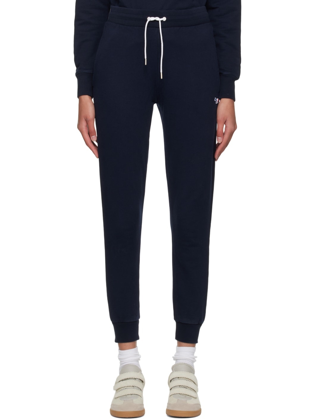 Navy Tricolor Fox Lounge Pants - 1