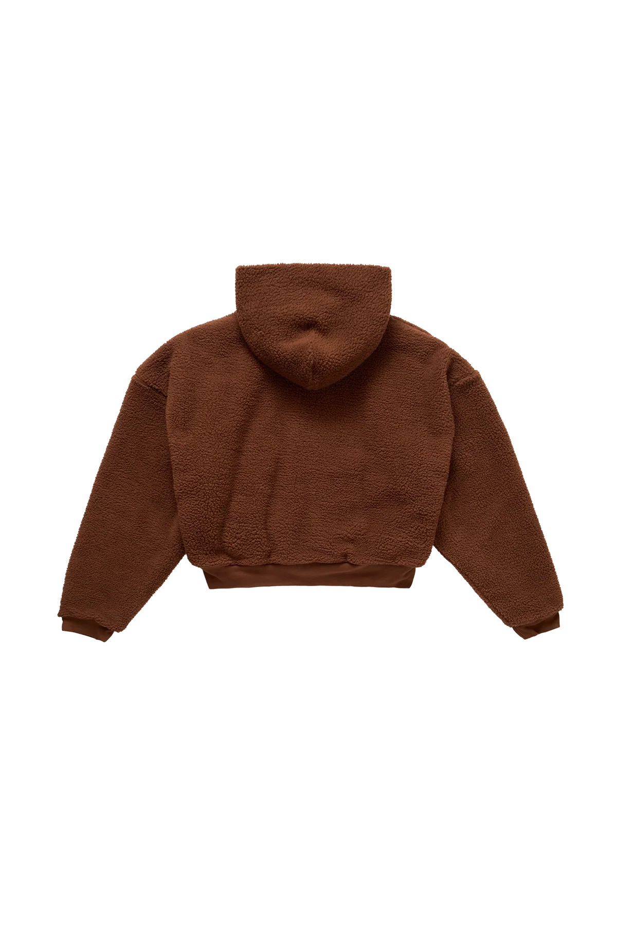 ERL Terry Fleece Zipped Hoodie Brown - 2
