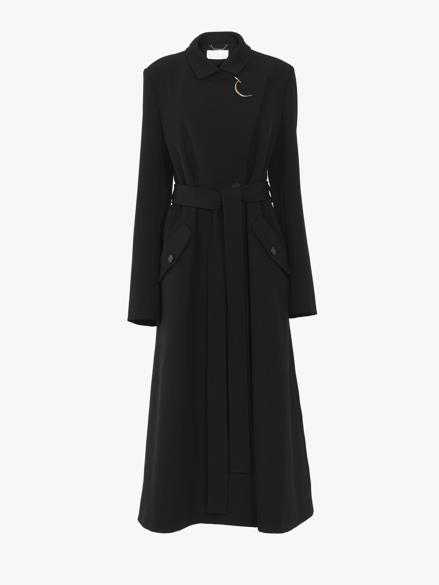 LONG WRAP COAT - 3