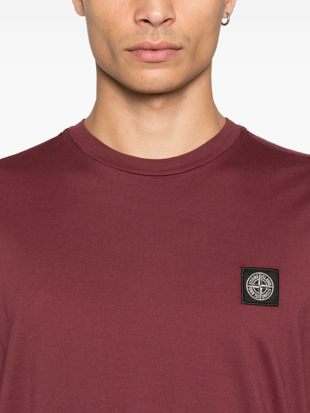 logo-patch T-shirt - 4