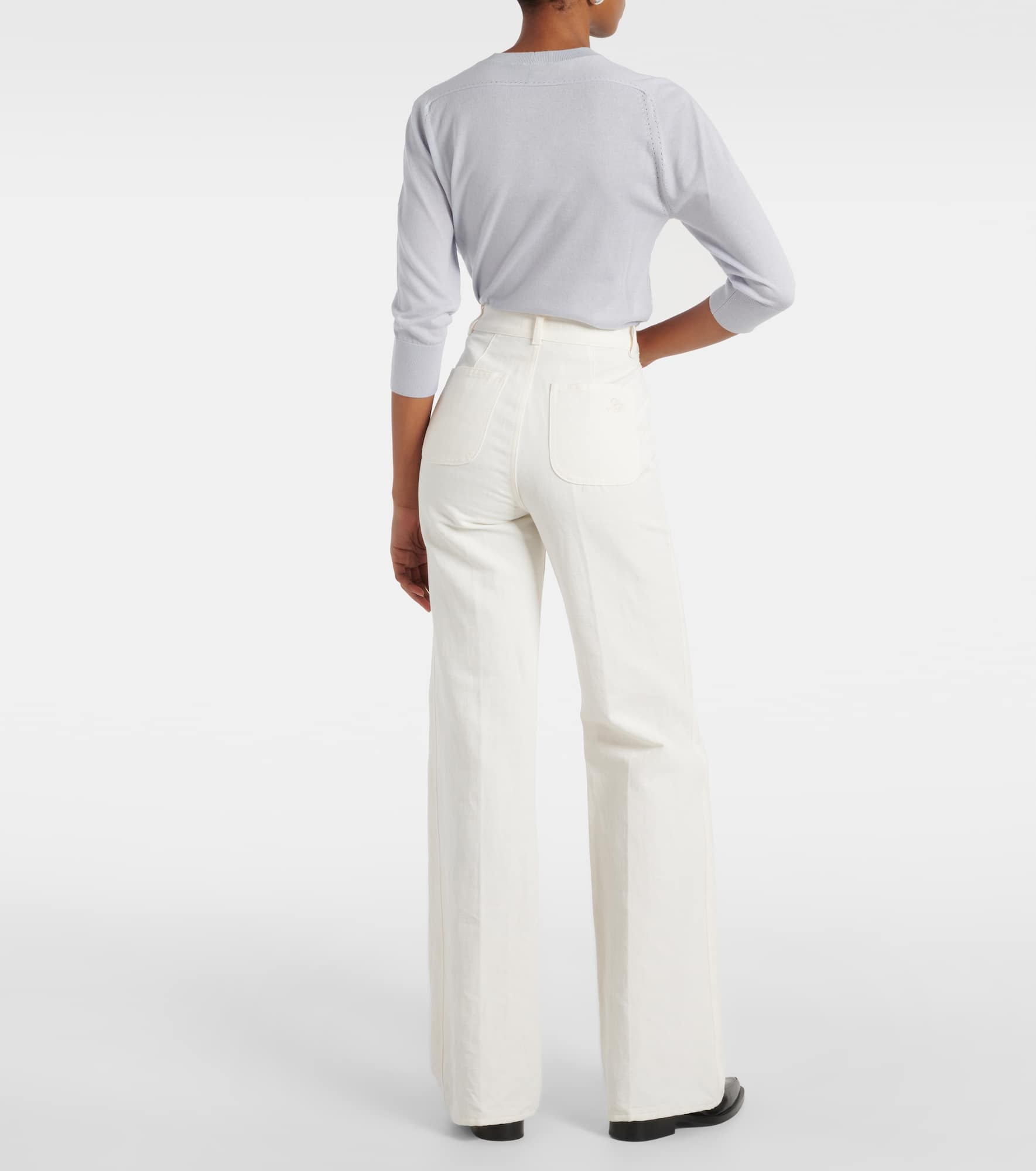 Danbeth straight cotton and linen pants - 3