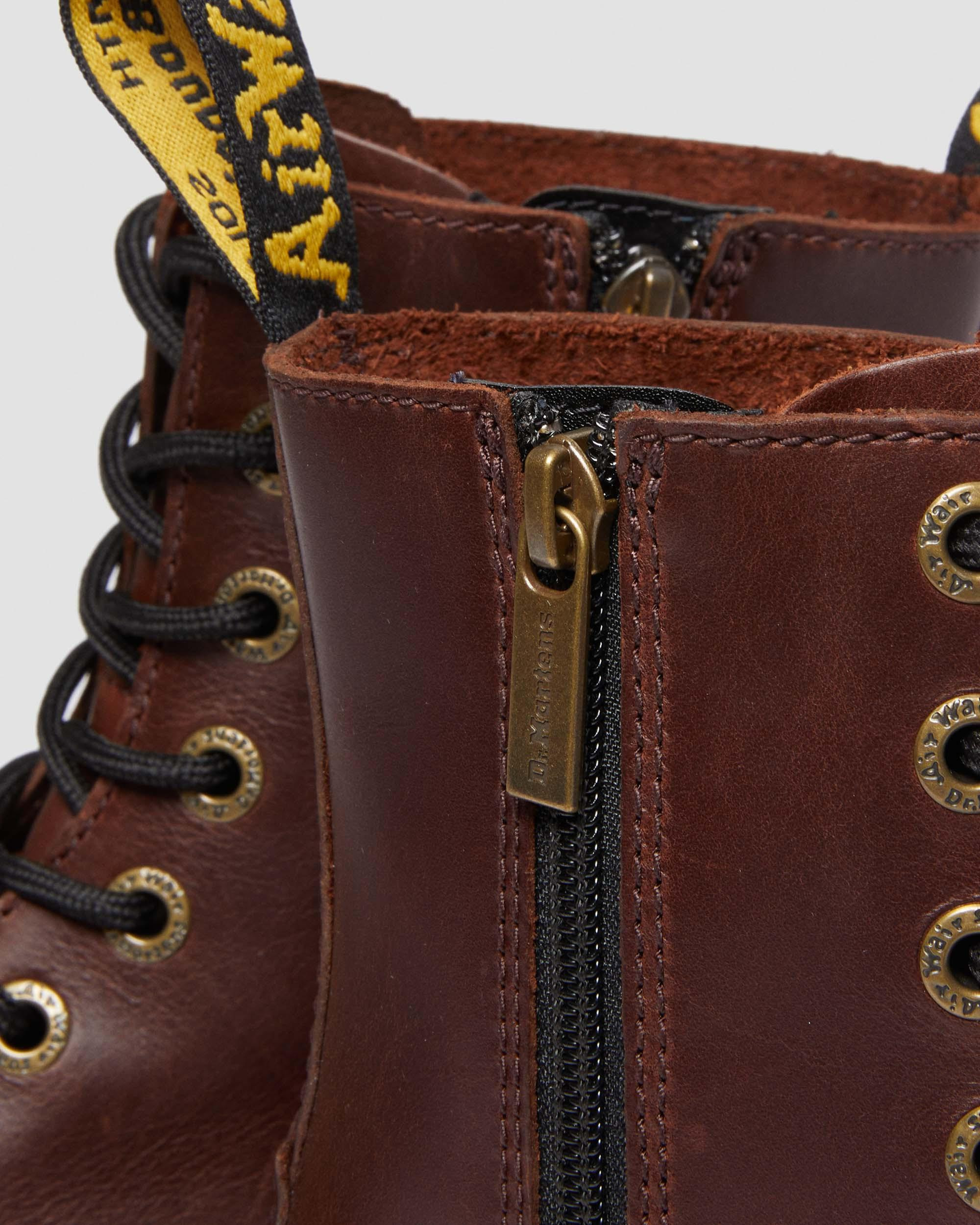 Jadon Boot Pull Up Leather Platforms - 7