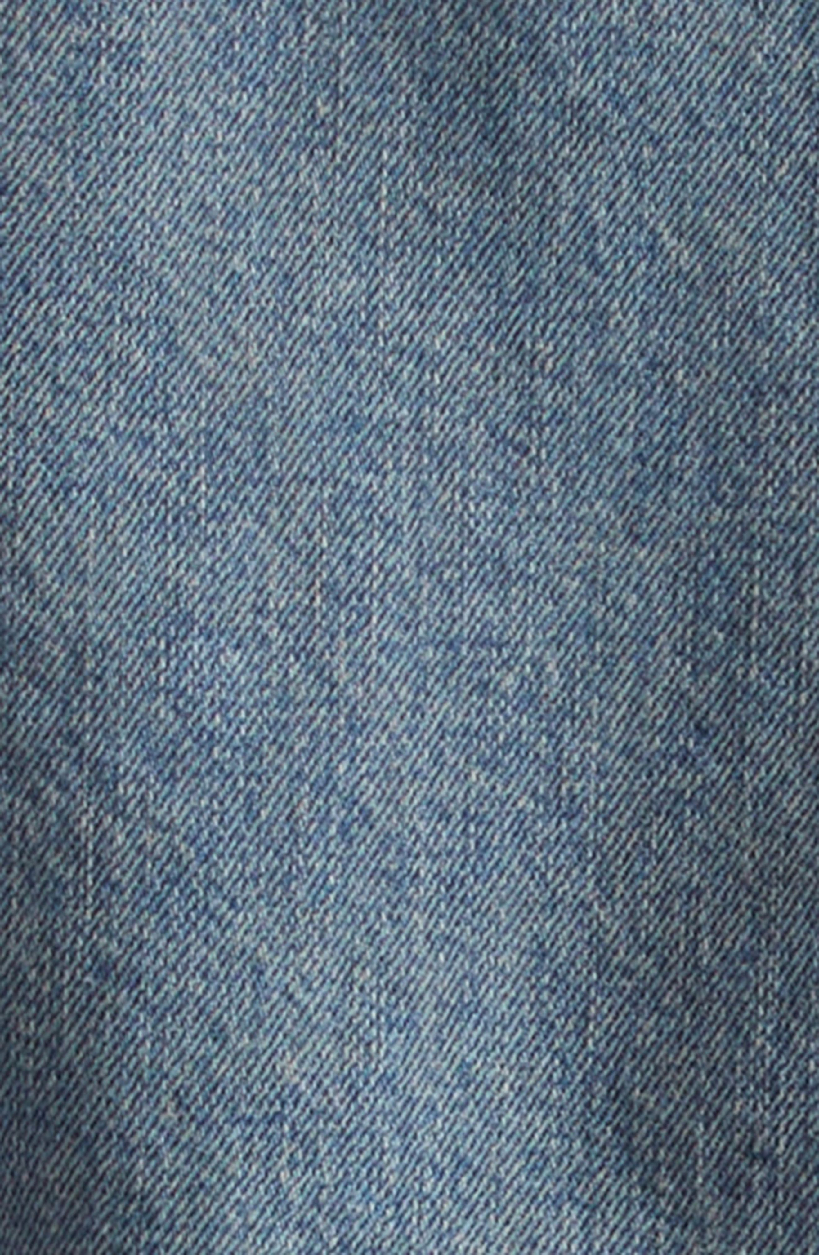 MM6 Maison Margiela Denim Trucker Jacket in Light Grey at Nordstrom - 6