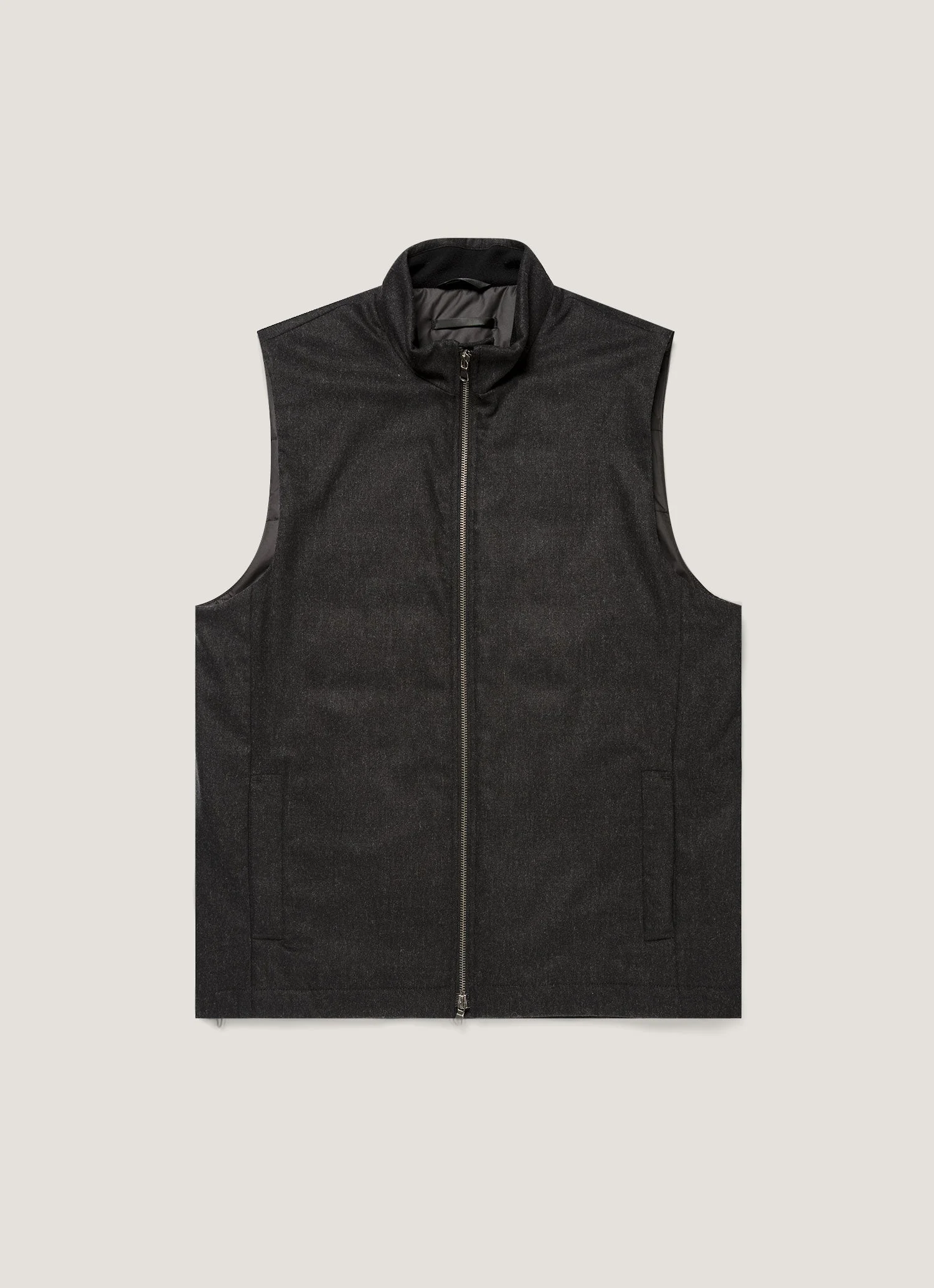 Wool Cashmere Flannel Gilet - 1