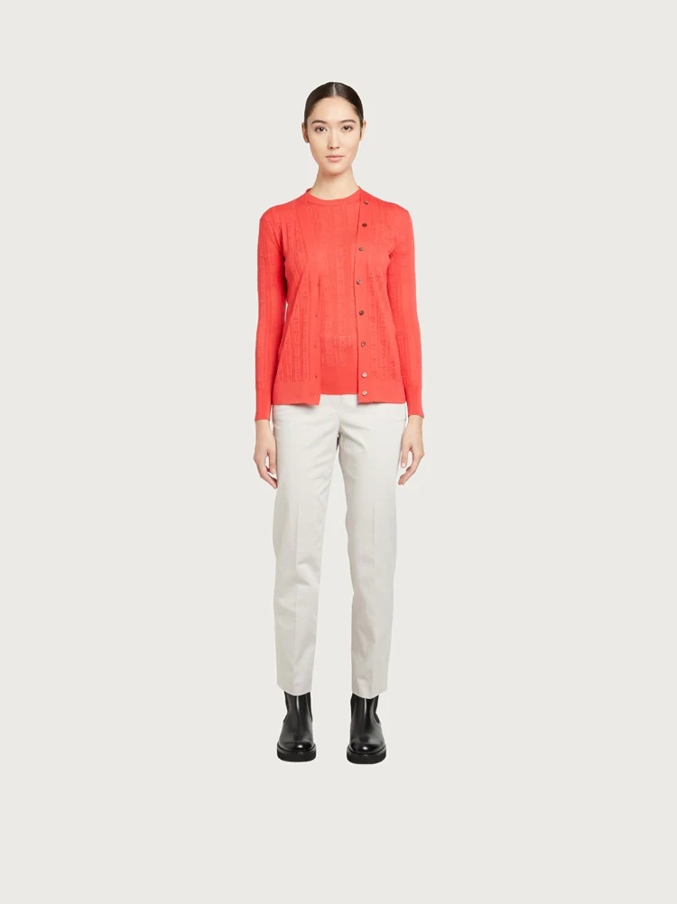 SHORT SLEEVED KNITTED TOP - 4