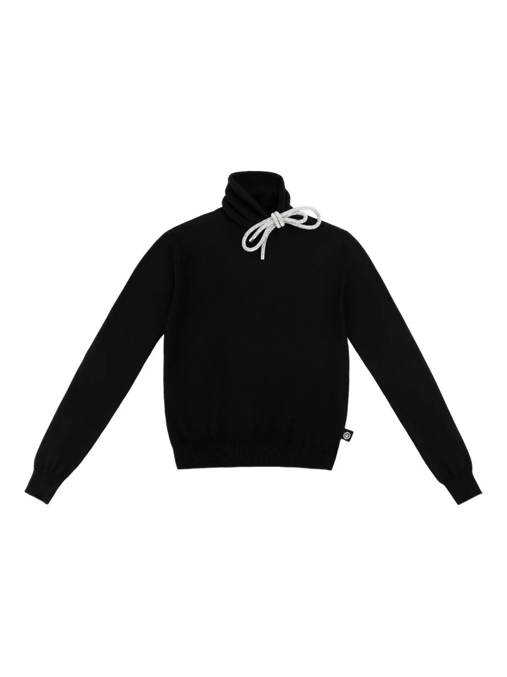 crystal-knot turtleneck sweater - 1