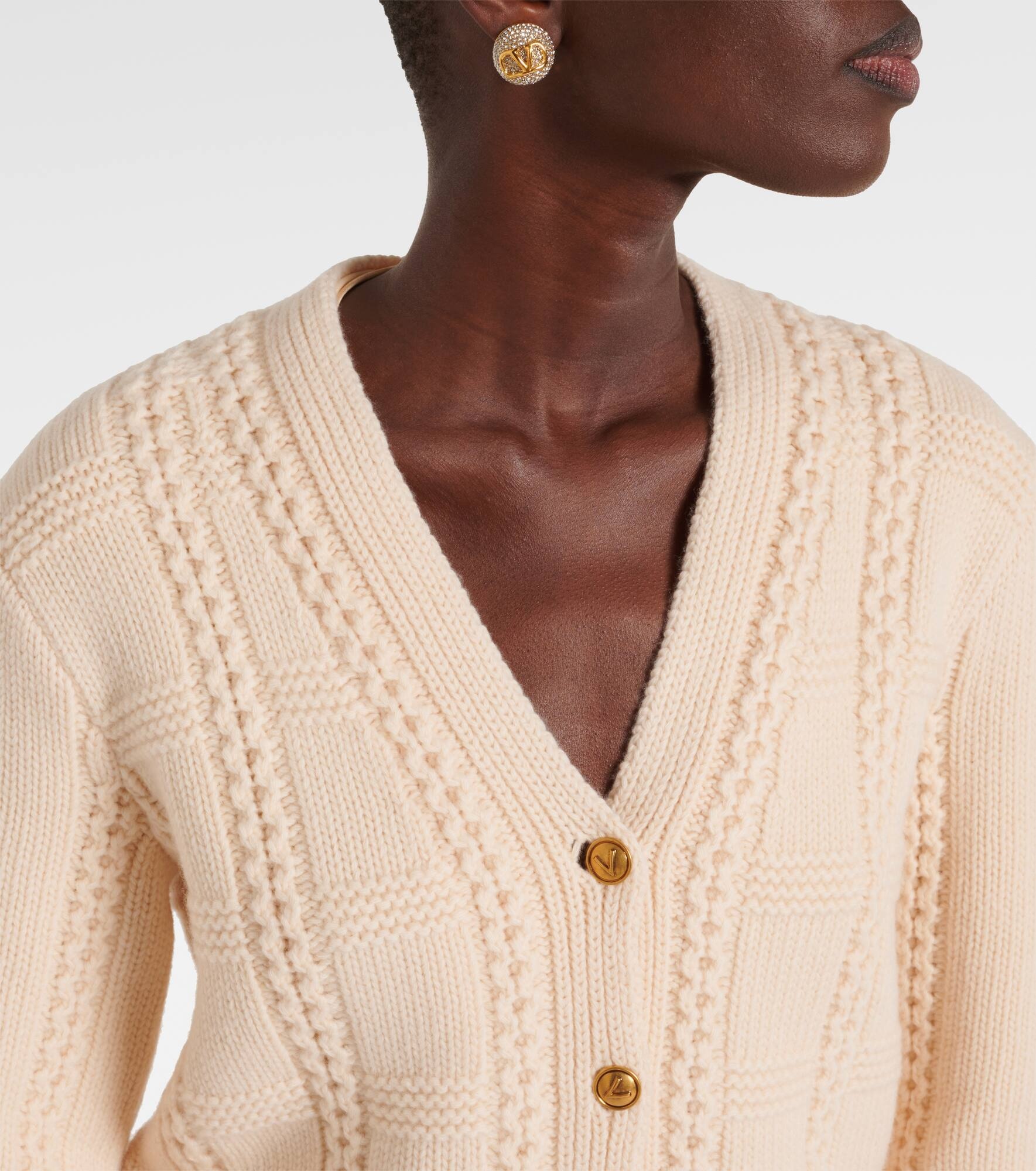 Virgin wool cardigan - 4