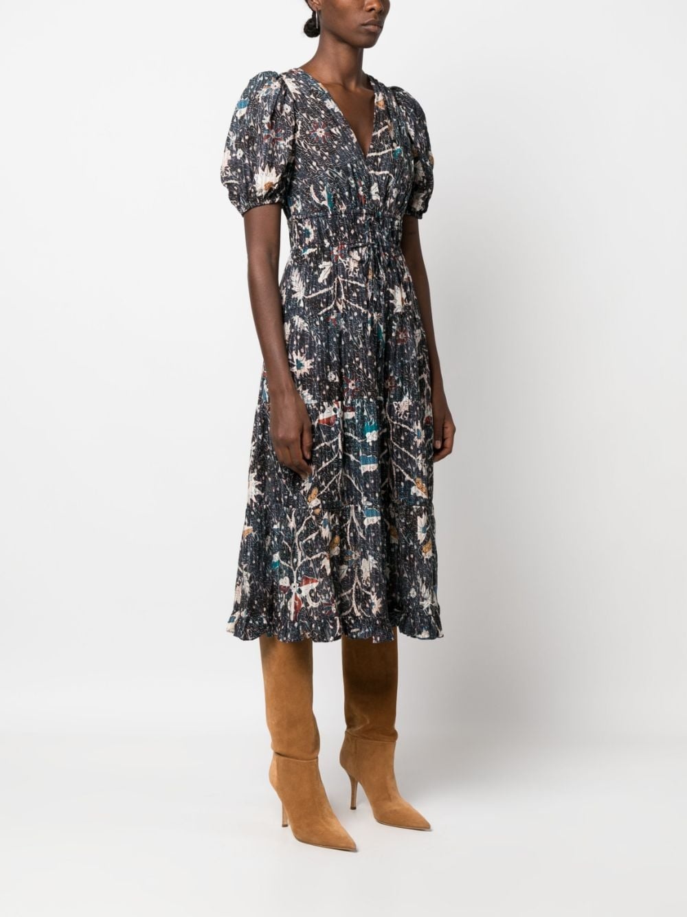 Thelma printed midi dress - 3