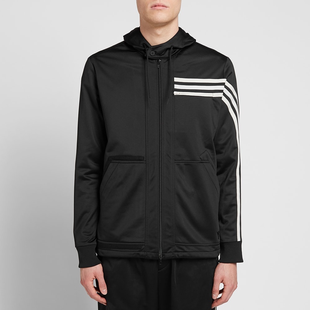 Y-3 3 Stripe Hooded Track Jacket - 6