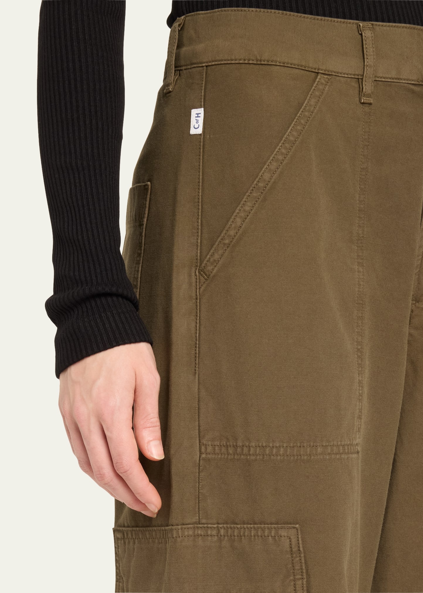 Marcelle Straight Twill Cargo Pants - 5