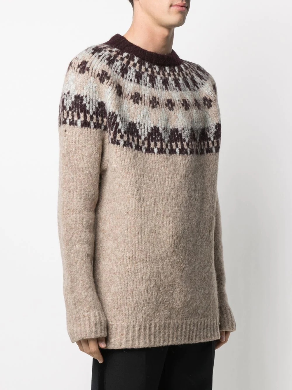 intarsia-knit wool jumper - 3