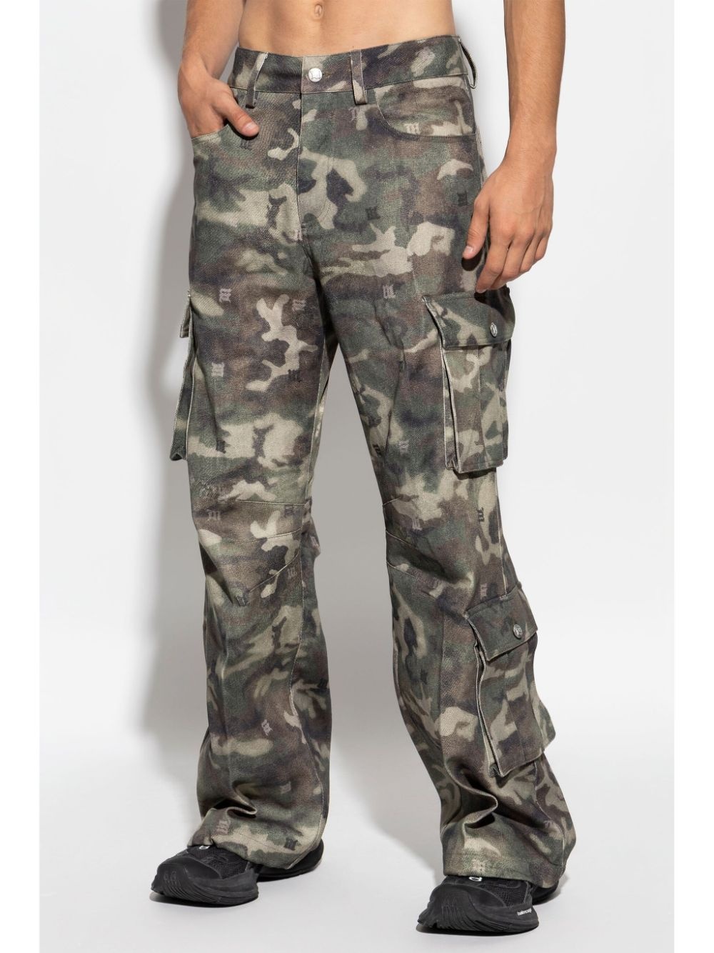 camo-print trousers - 3