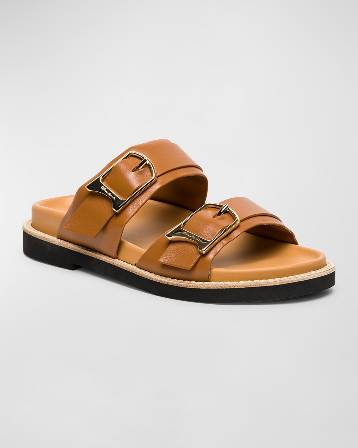 Amalfi Dual Buckle Slide Sandals - 2