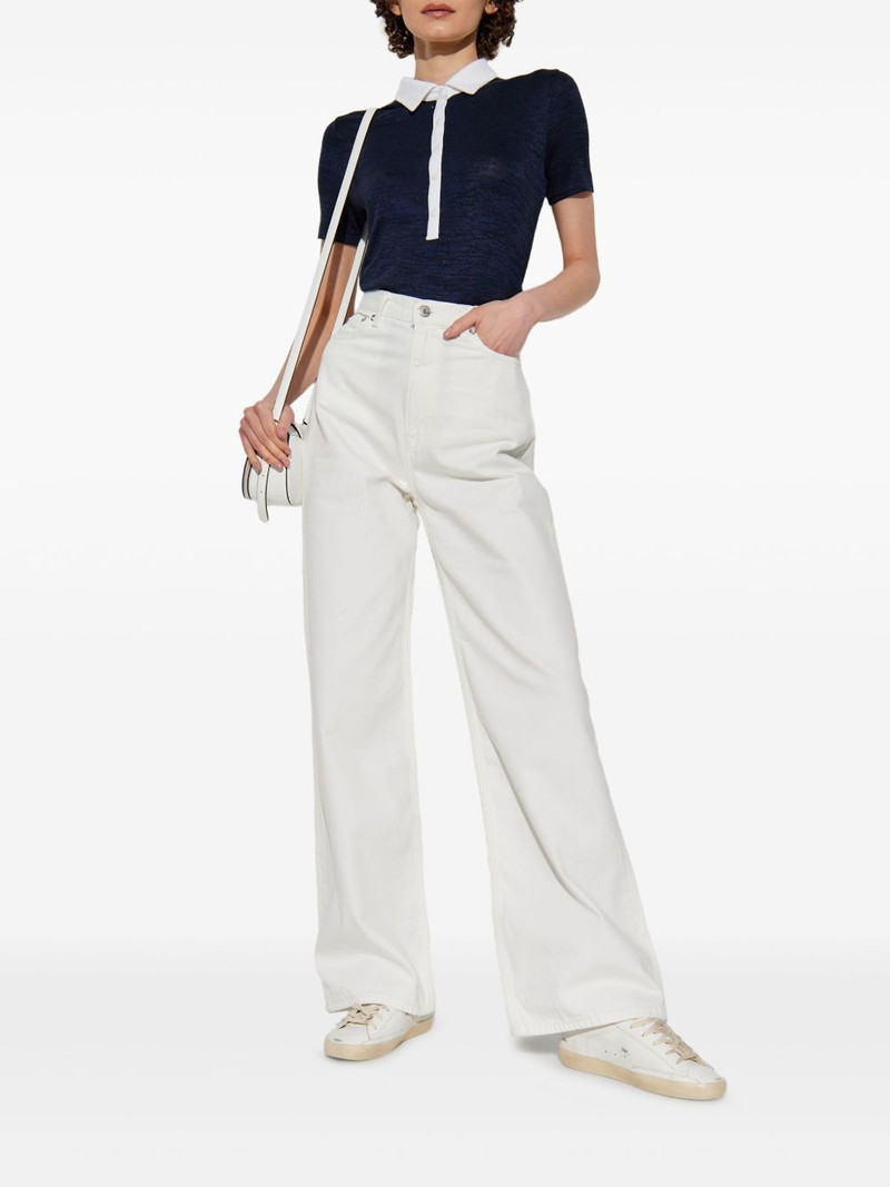 rag & bone two-tone polo top outlook