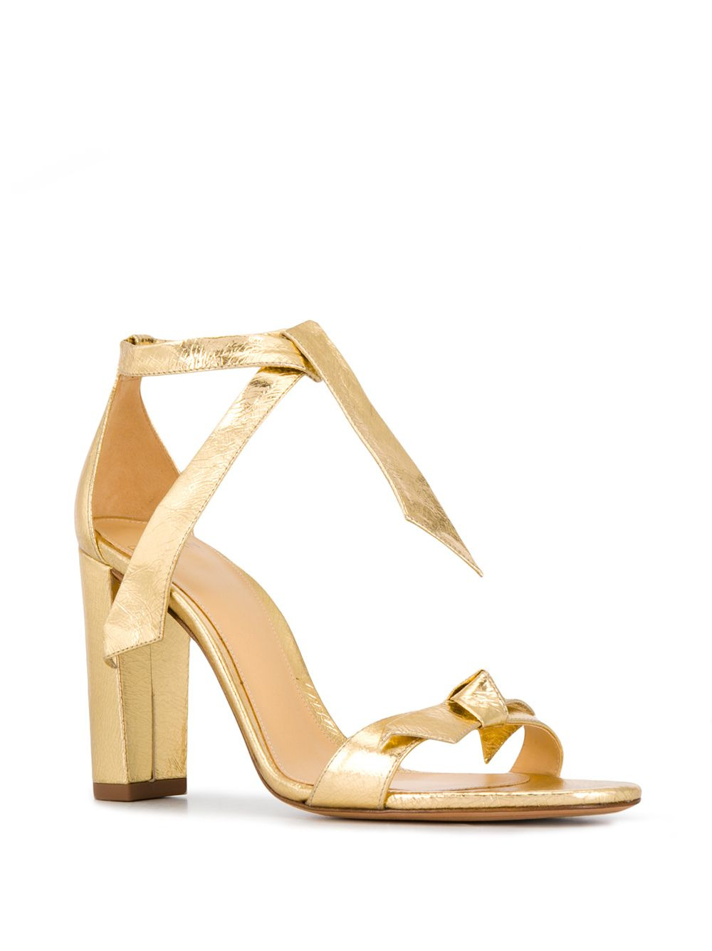 ankle tie heeled sandals - 2