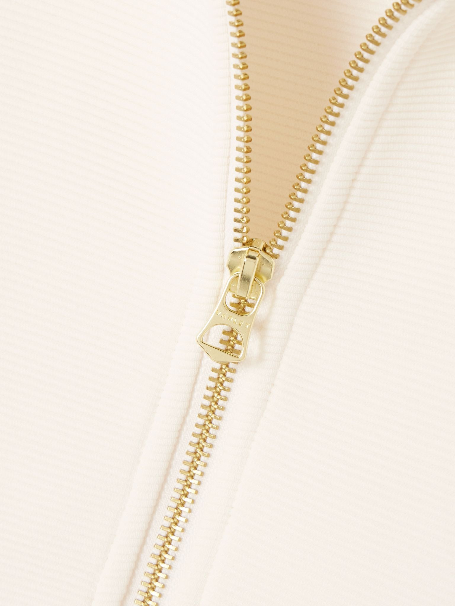 Milano ribbed cotton-blend jersey sweatshirt Ivory - 4