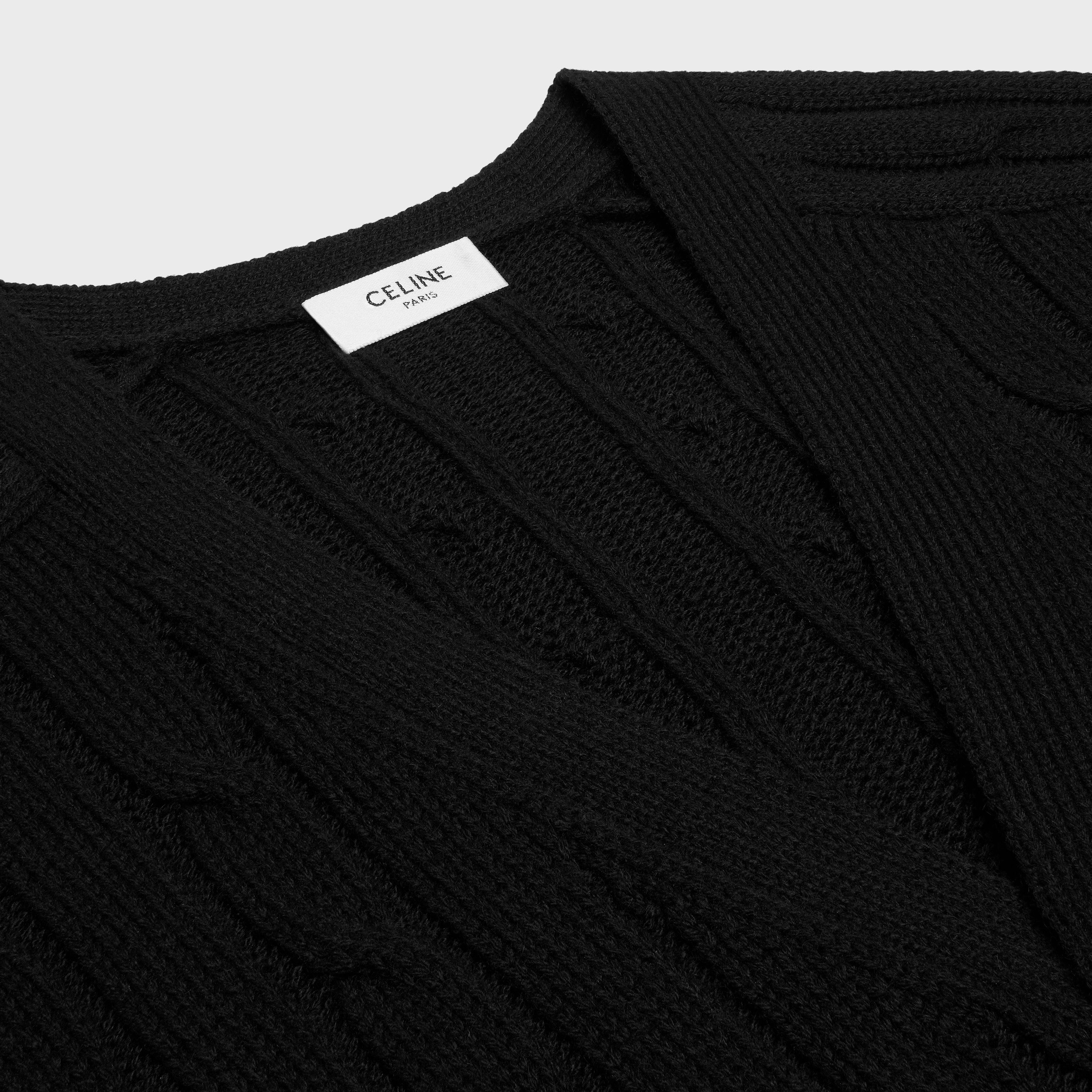 triomphe cardigan in cable-knit cashmere - 3