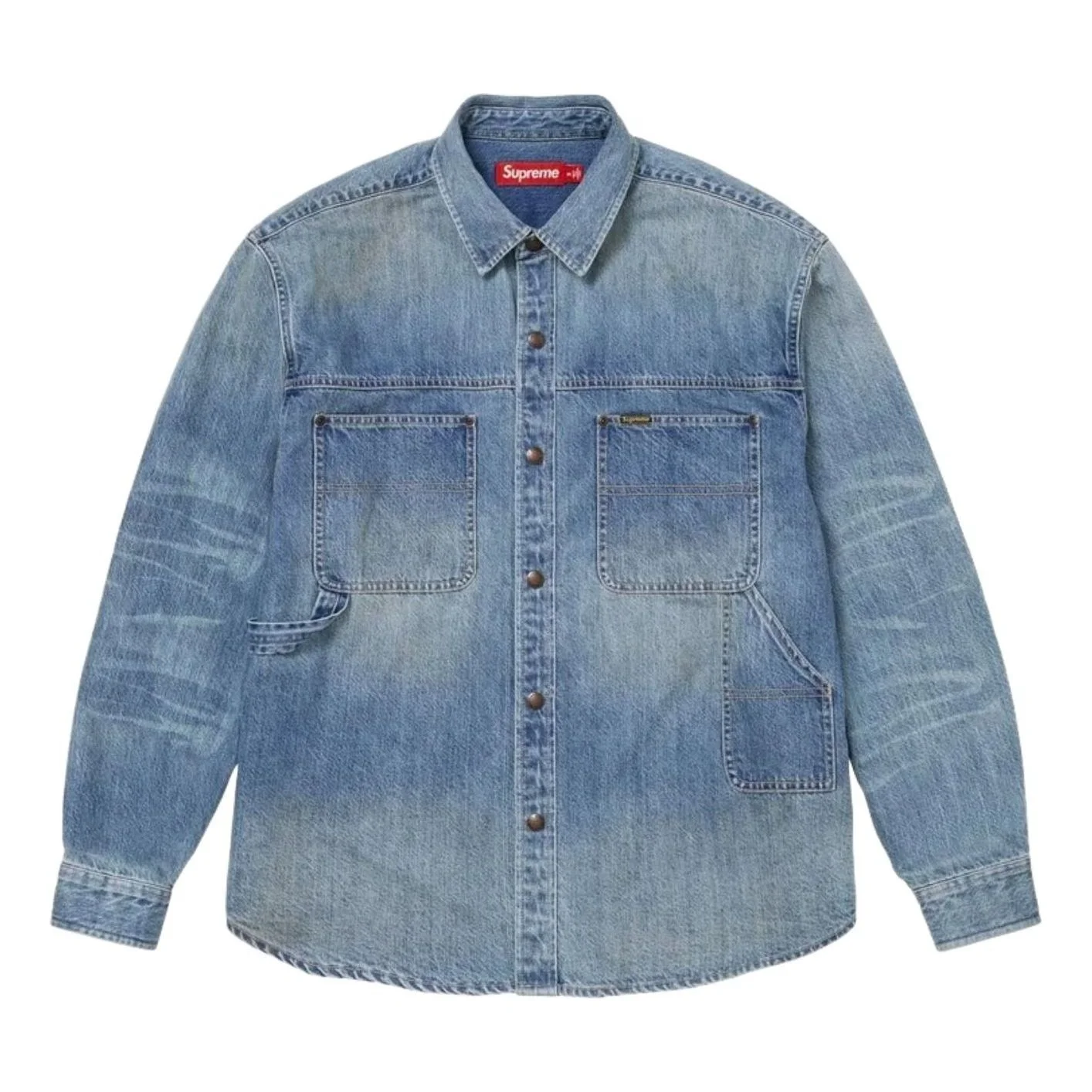 Supreme SS26 Worn Snap Painter Shirt 'Denim' SUP-SS26-125-DNM - 1