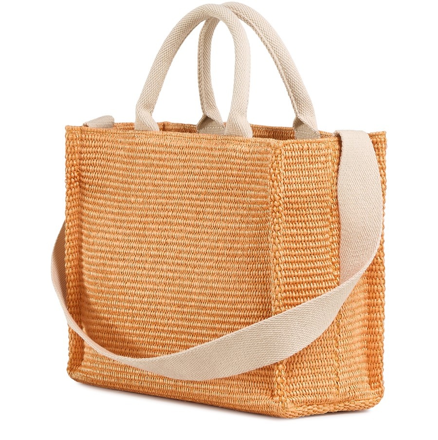 Raffia-Effect Small Tote Bag - 4