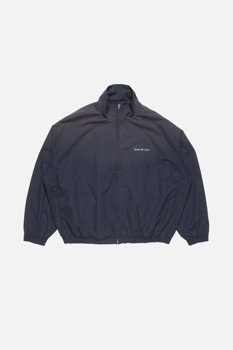 Washed logo jacket - Navy - 1