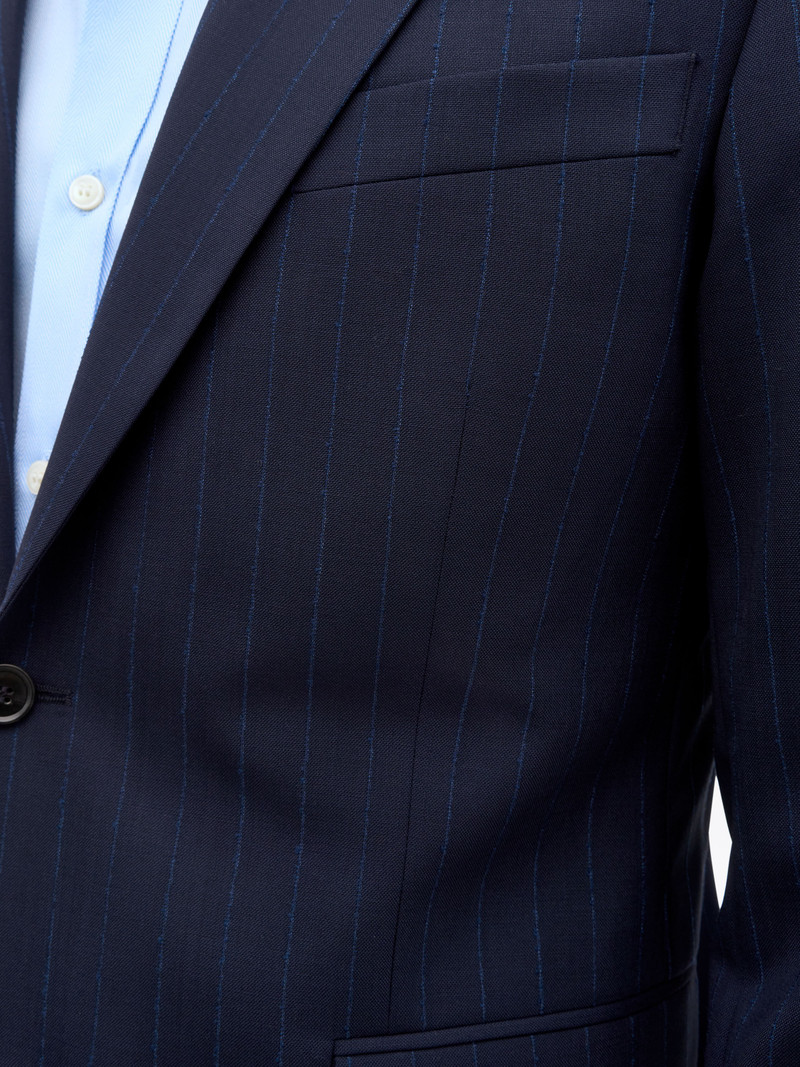 Justin Pinstriped Wool Jacket 5