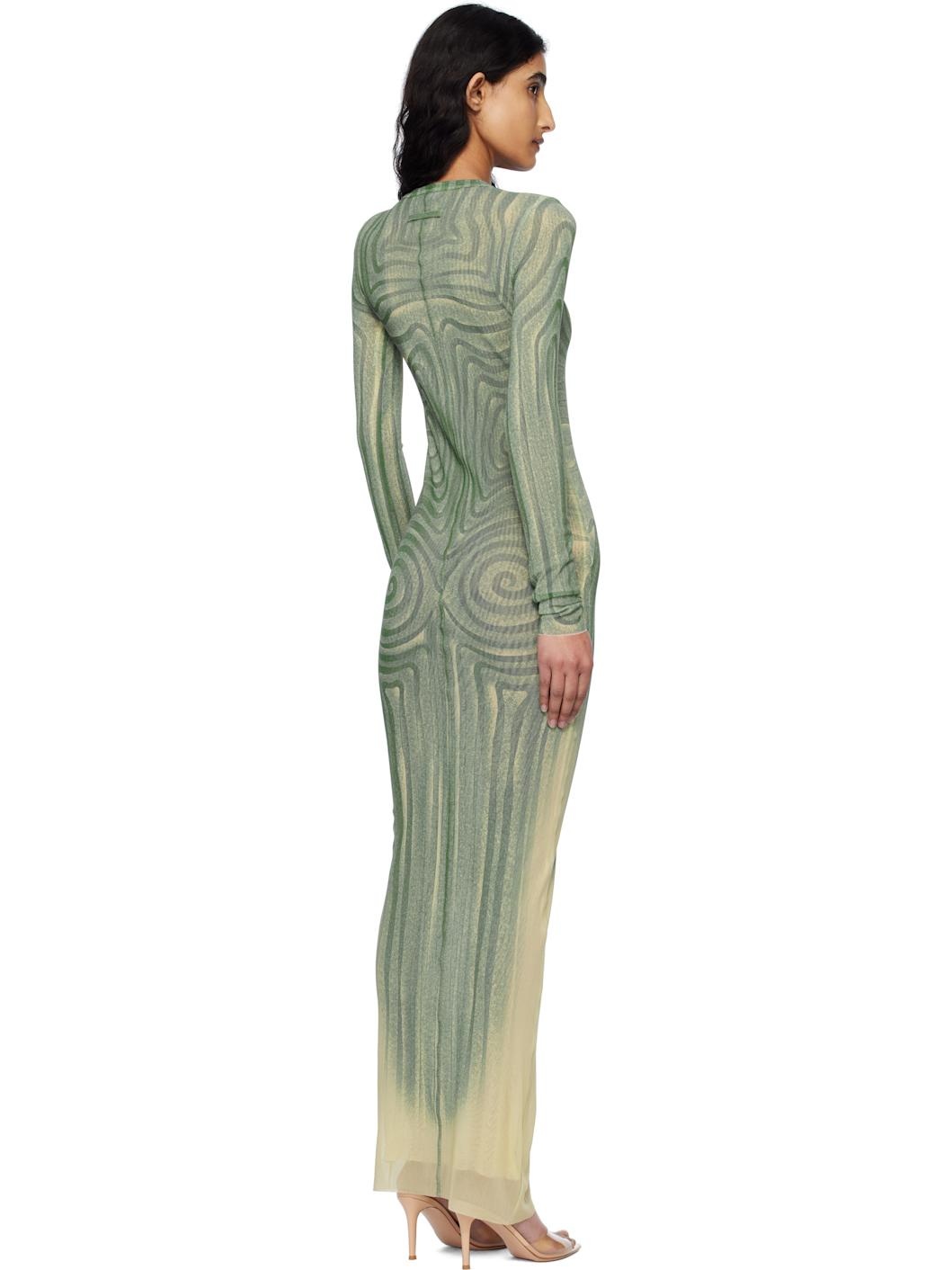 Blue 'The Long Spirale' Maxi Dress - 3