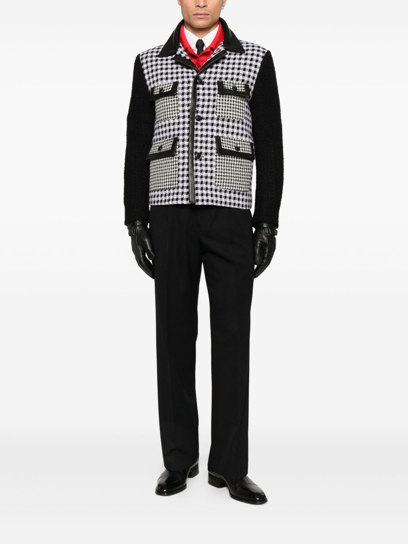 ERNEST W. BAKER houndstooth pocket jacket outlook