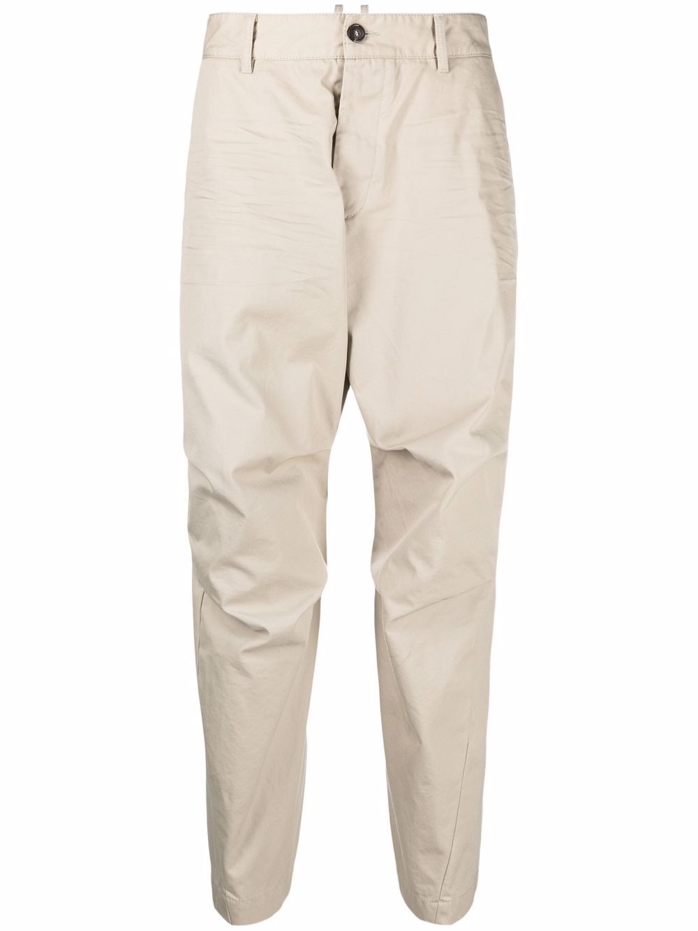 tapered panelled cropped trousers - 1